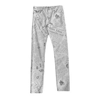 dior newspaper pants|christian dior pants.